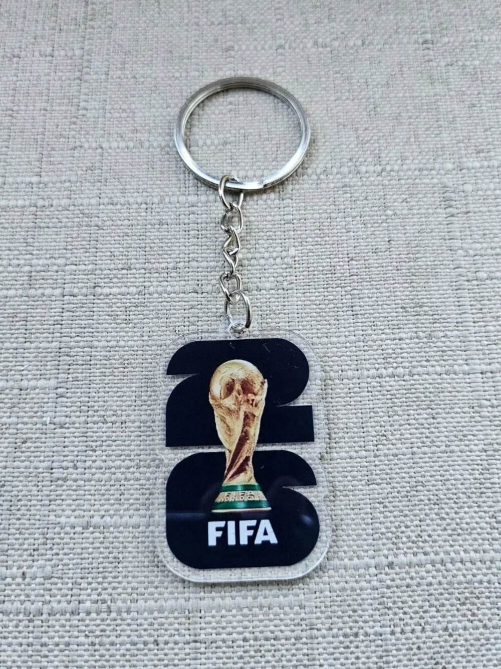 Fifa World Cup 2026 Keychain Keys Holder Black Keyring New